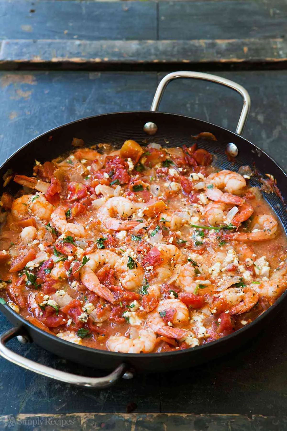 Baked Shrimp with Tomatoes and Feta