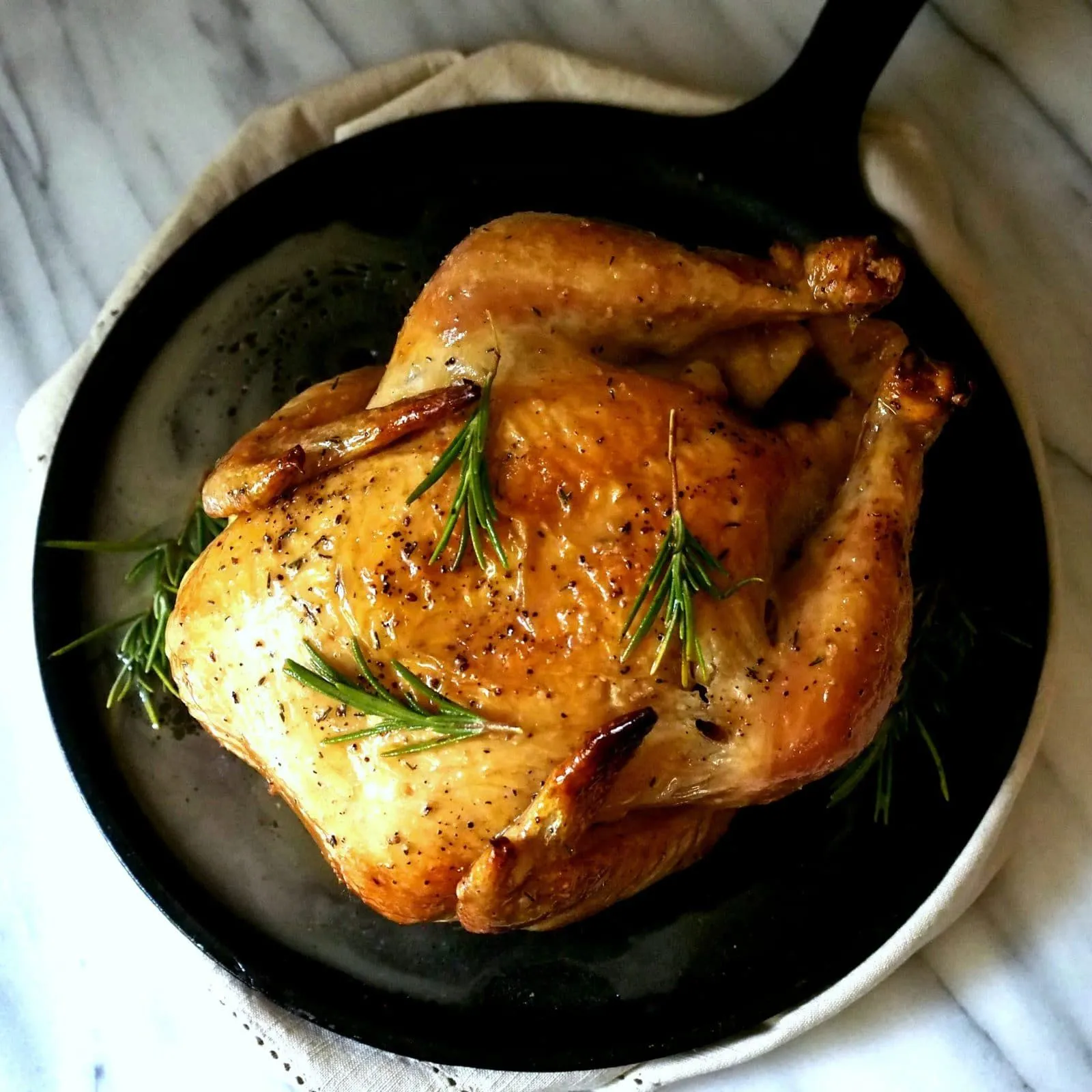 Baked Thomas Keller Roasted Chicken