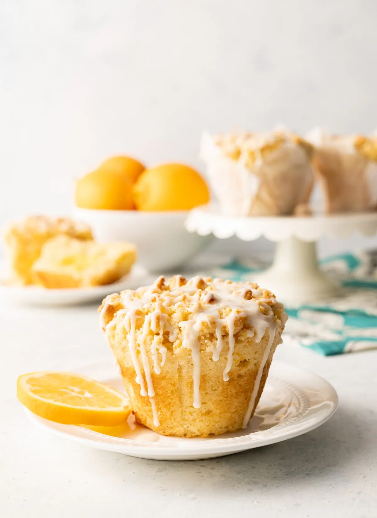 Bakery Style Lemon Crumb Muffins