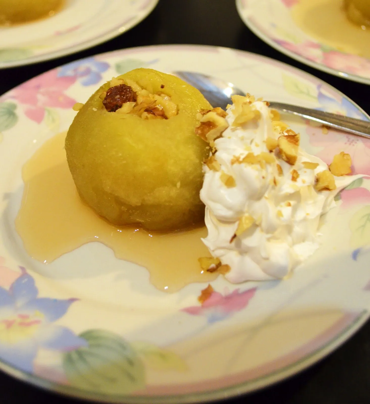 Baklava Stuffed Apples with Coconut Cream
