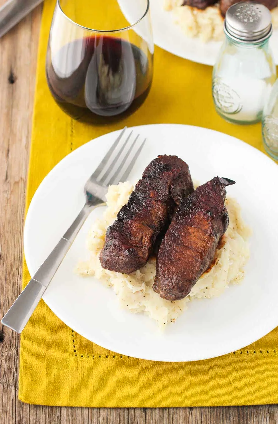 Balsamic Red Wine Flat Iron Steak