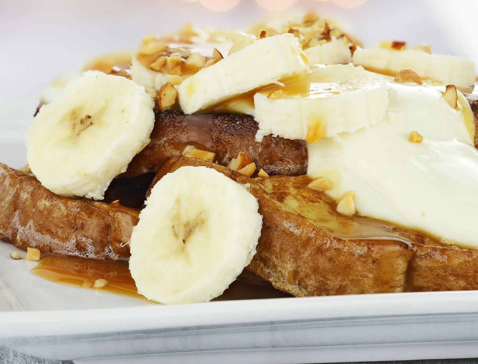 Banana Bread Stuffed French Toast