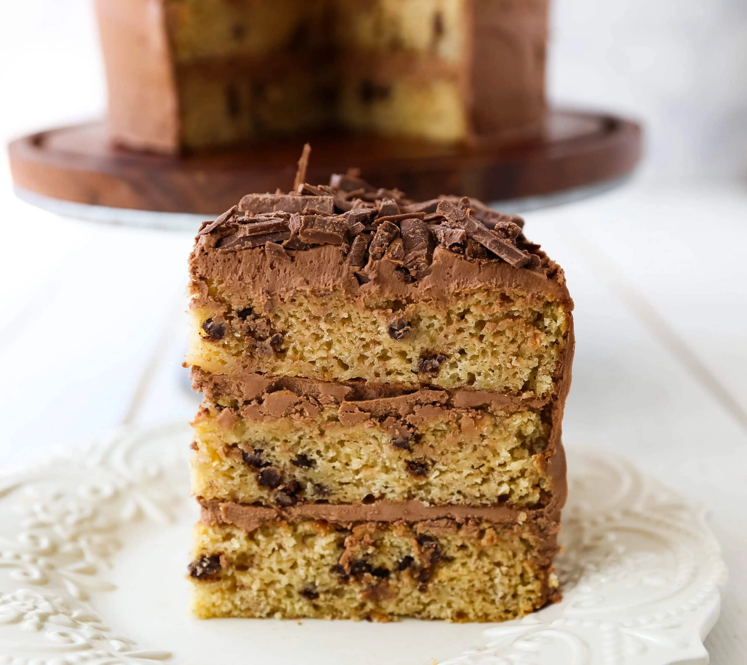 Banana Chocolate Chip and Nutella Cake