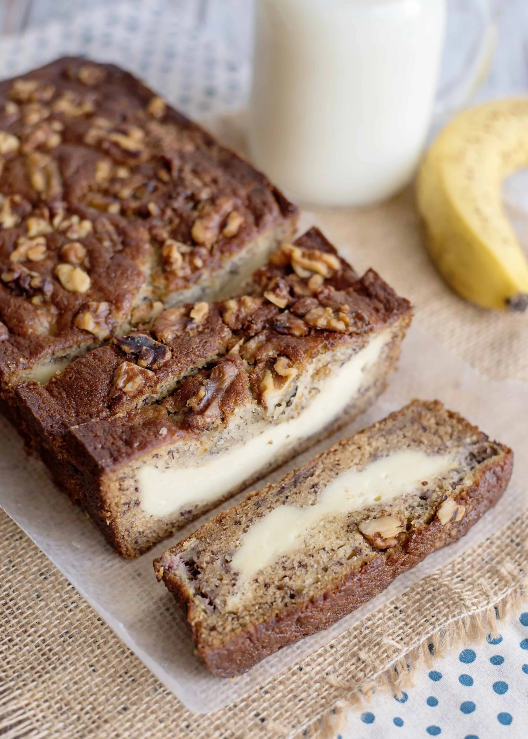 Banana Cream Cheese Bread