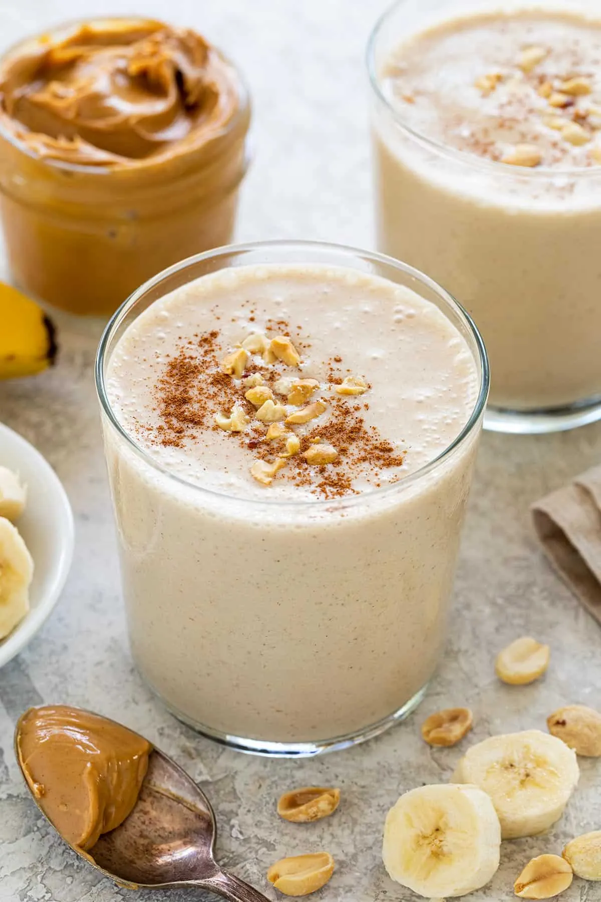 Banana Peanut Butter Snack Smoothie