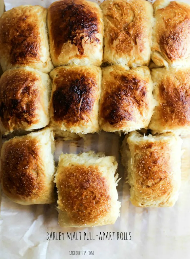 Barley Malt Pull Apart Loaves