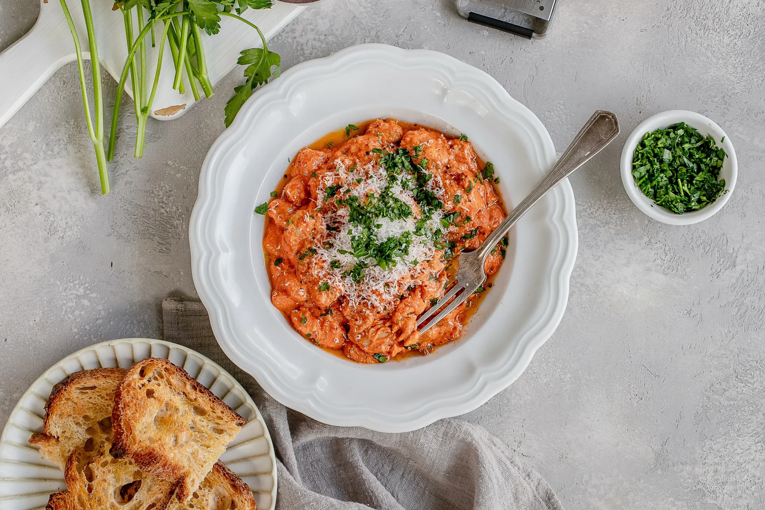Beans Greens with Vodka Sauce