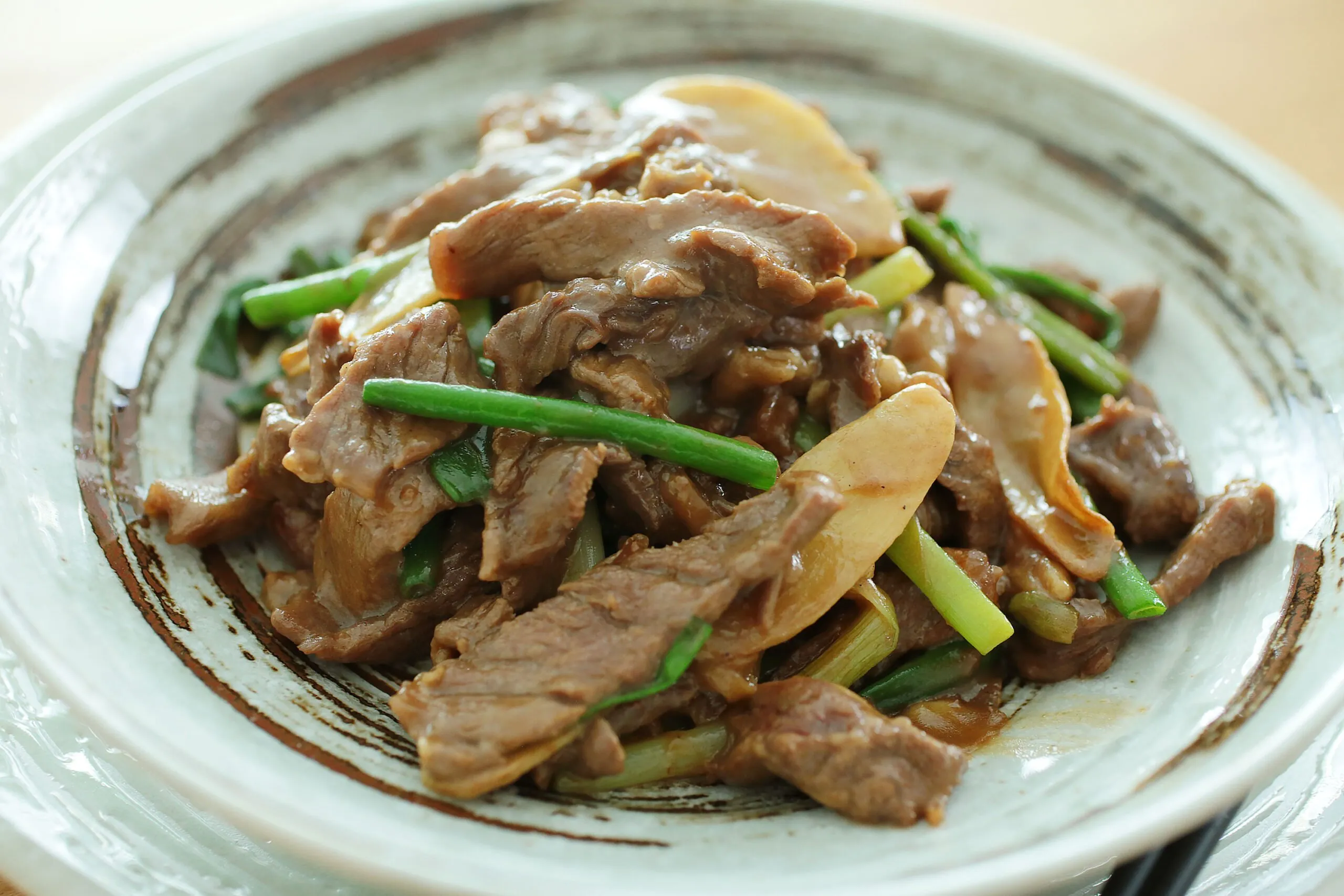 Beef Ginger and Spring Onion Stir Fry
