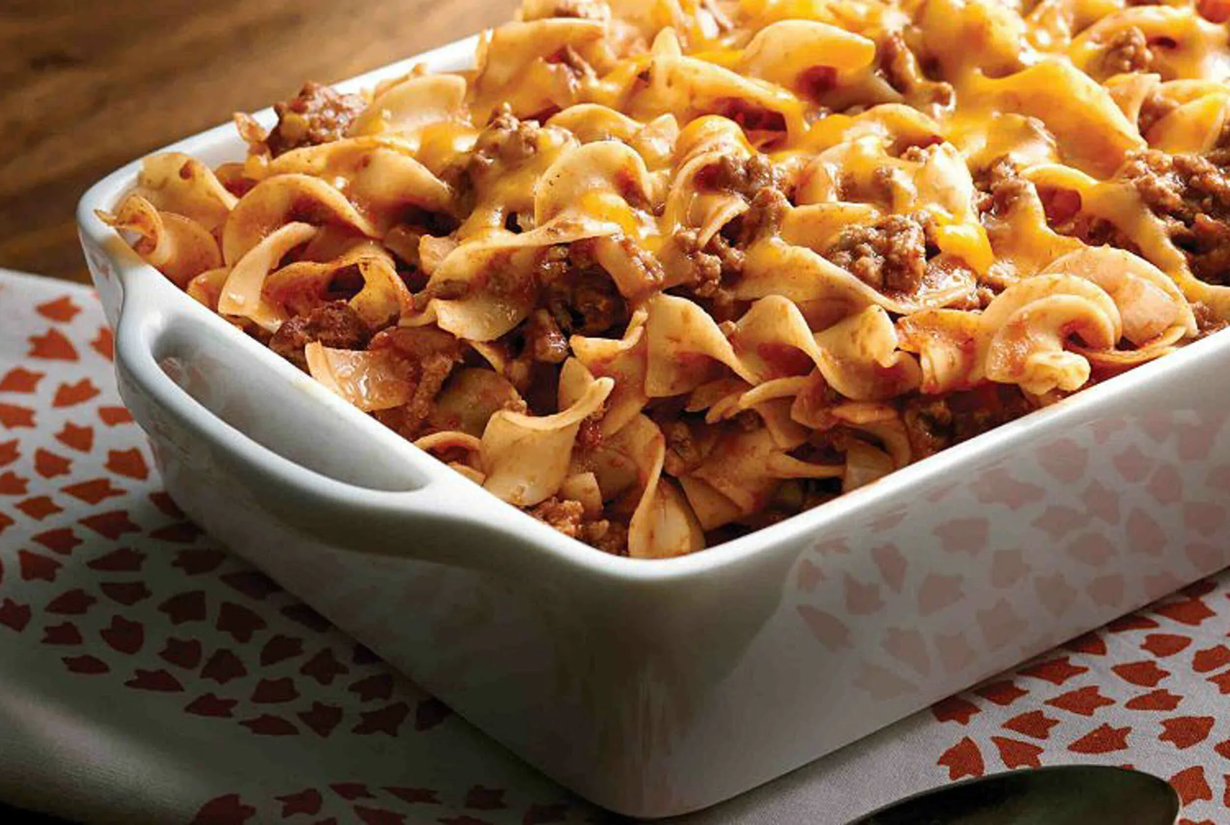 Beefy Cheesy Noodle Casserole Gluten Free