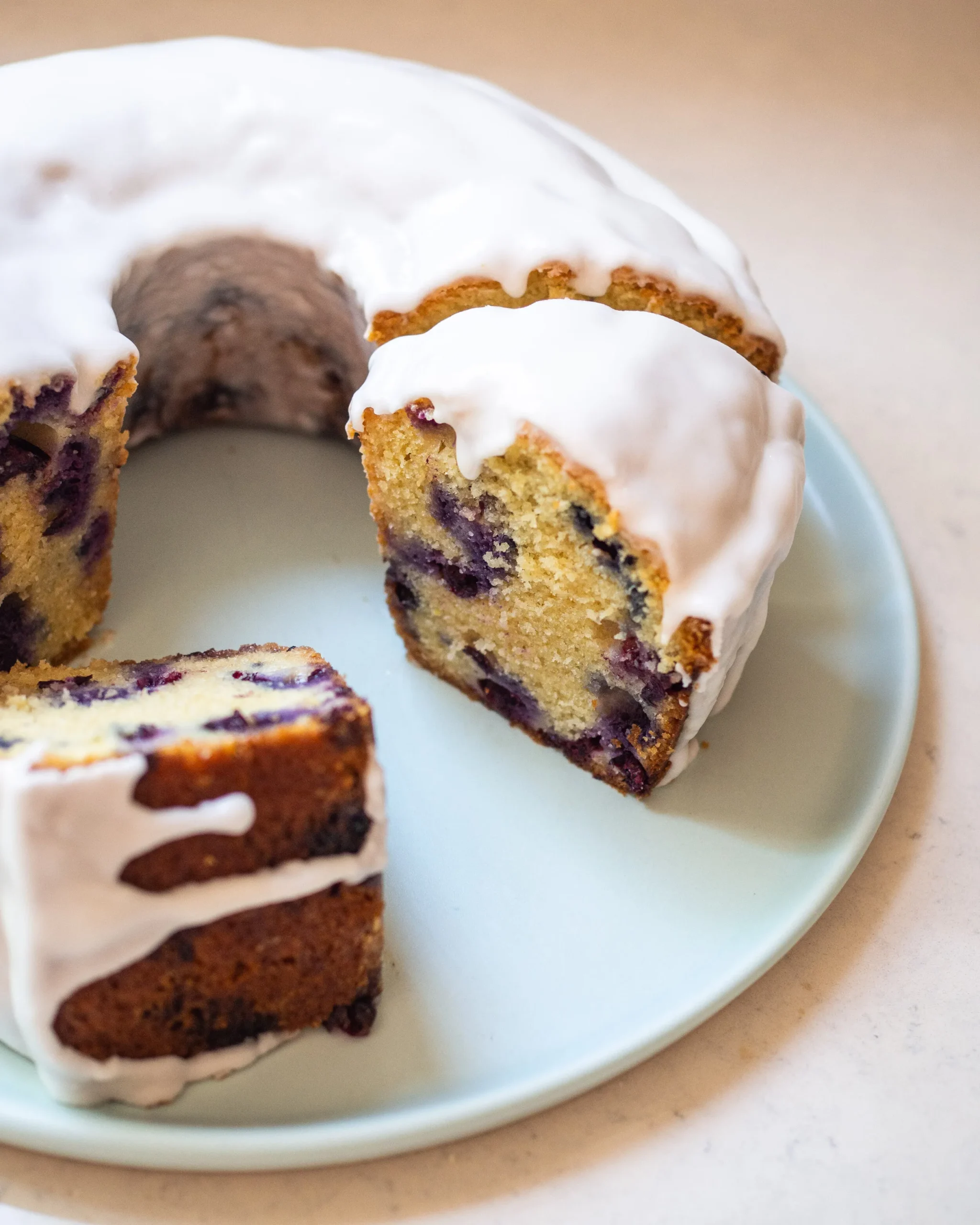 Berry Almond Bundt Cake