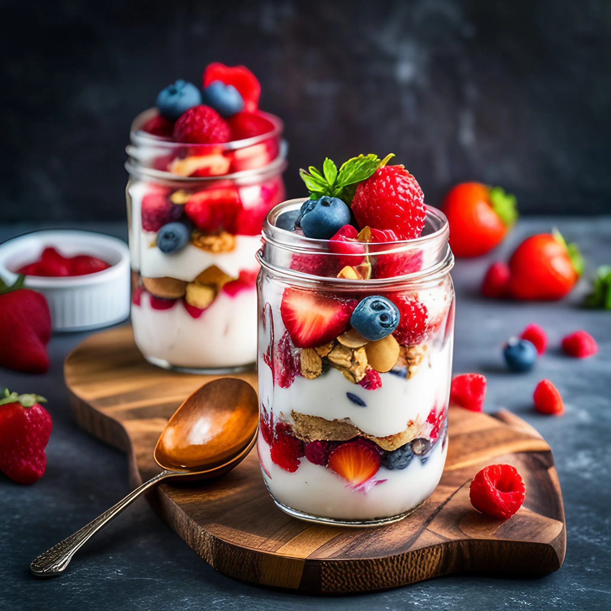 Berry Nut Yogurt Parfait