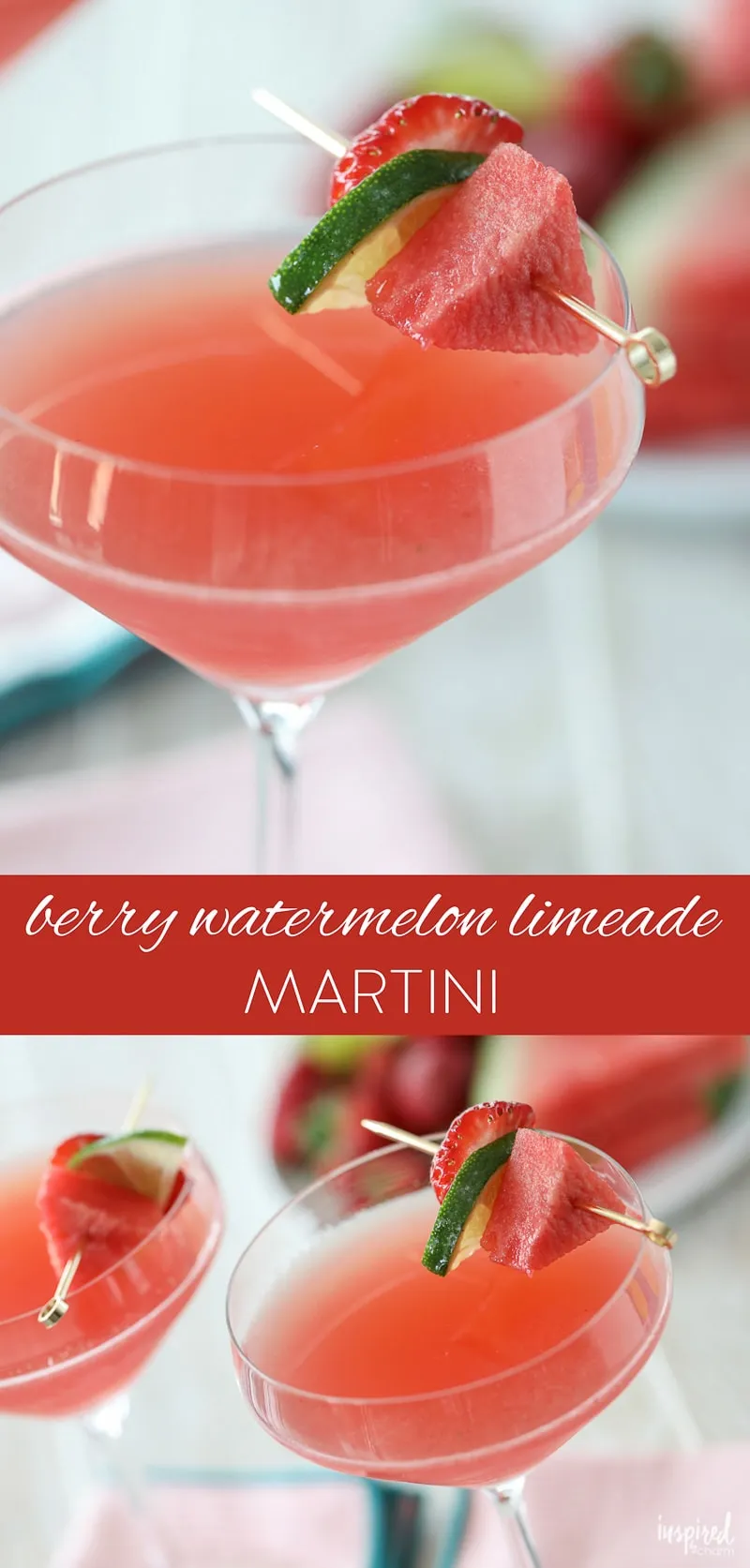 Berry Watermelon Limeade Martini