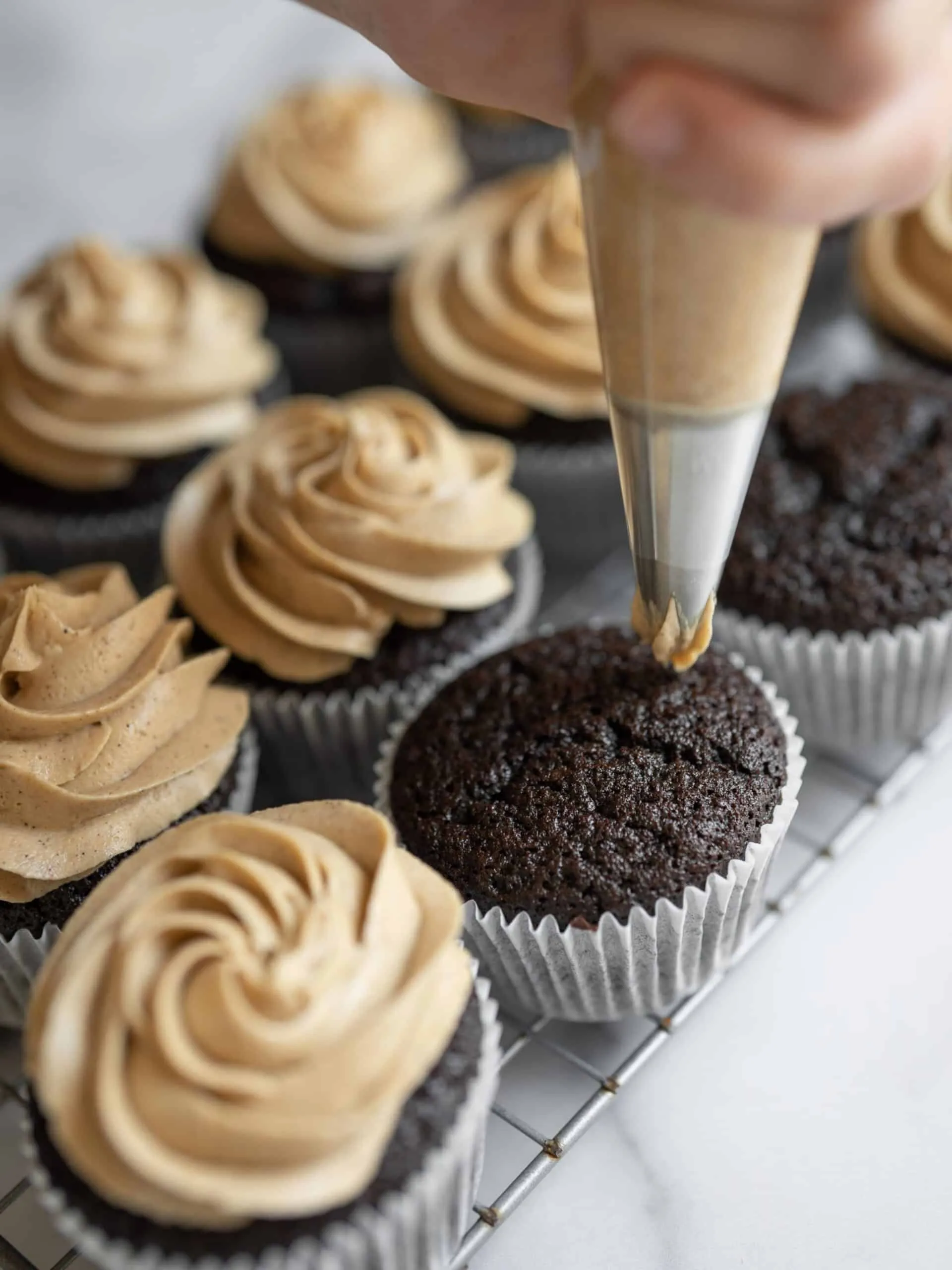 Black Cat Chocolate Espresso Cupcakes