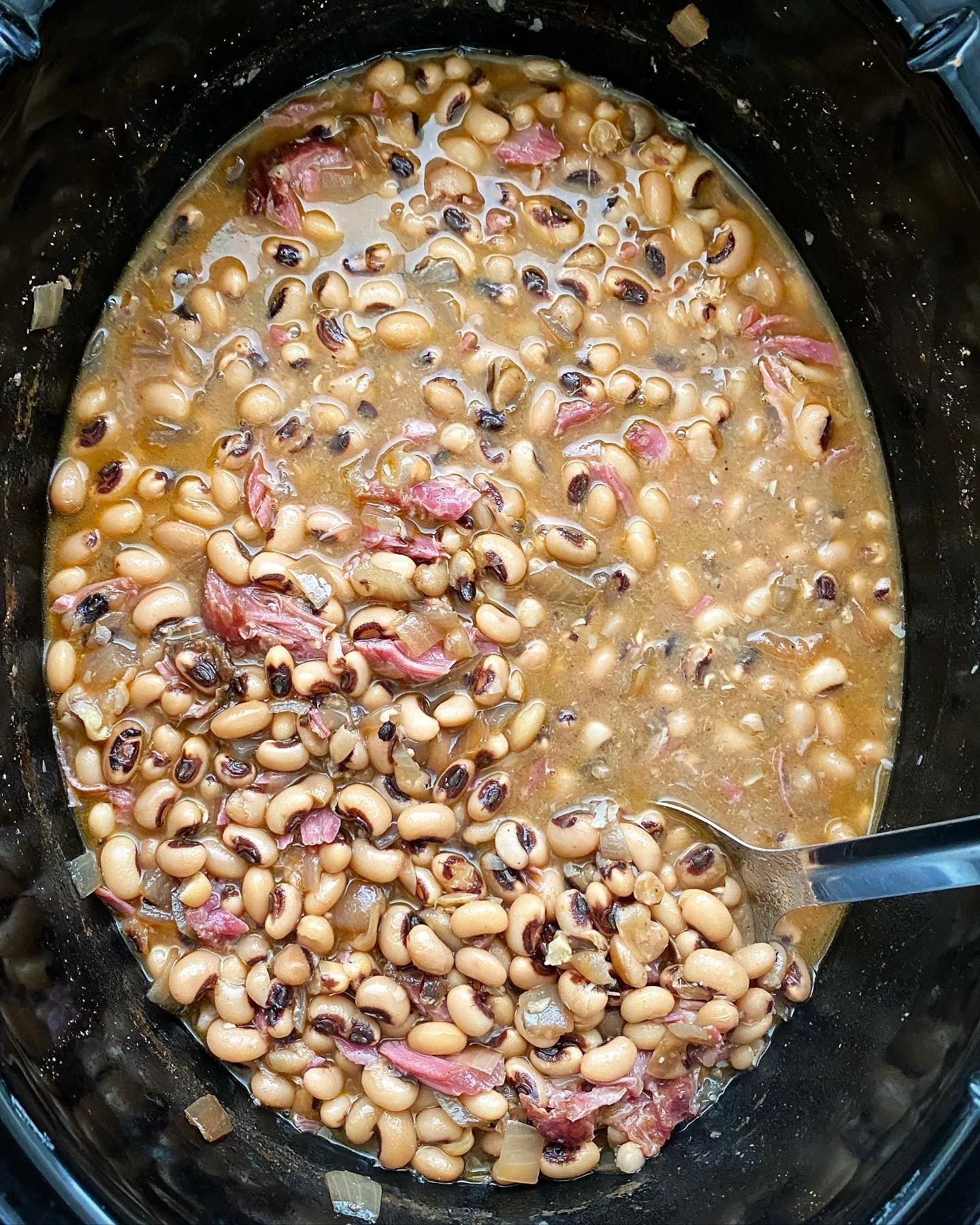 Black Eyed Peas and Ham Slow Cooker