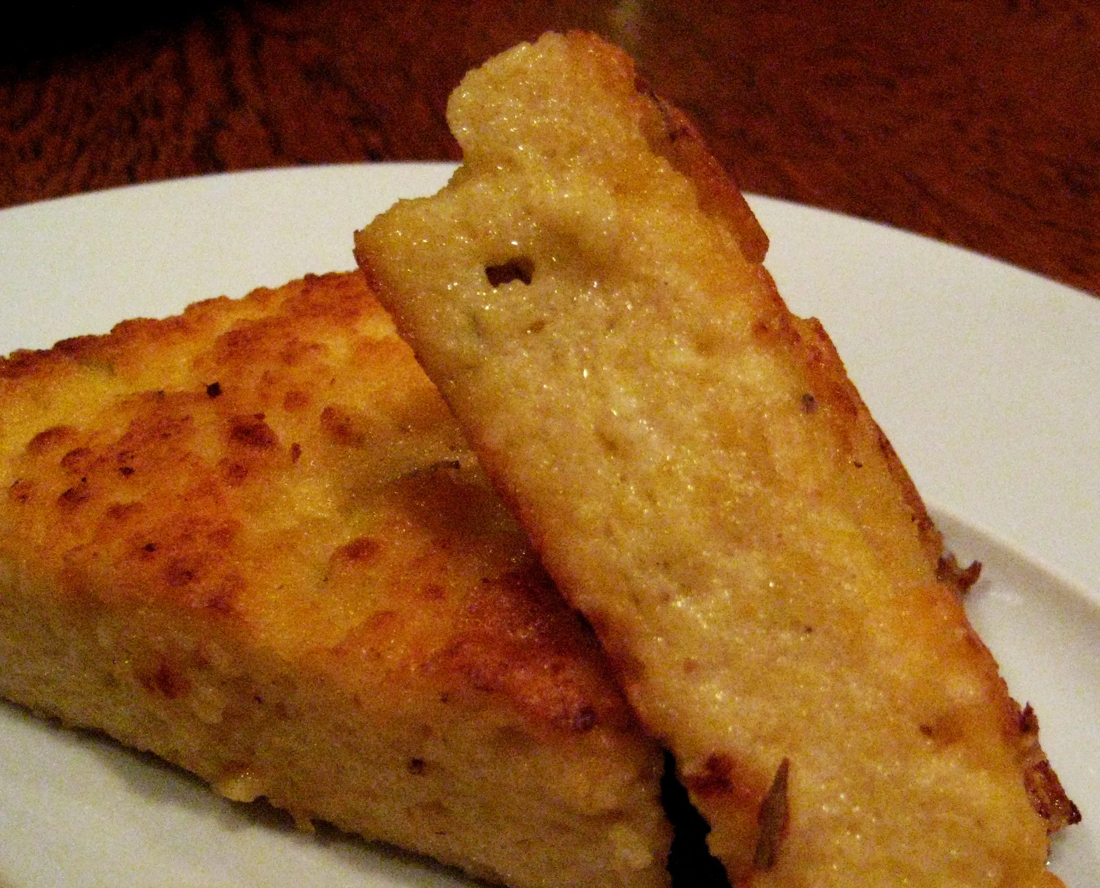 Black Olive Polenta with Shiitakes, Garlic, and Rosemary