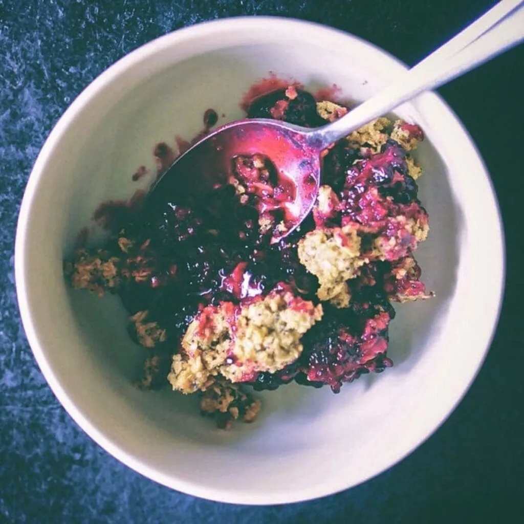 Blackberry Lemon Poppy Seed Crumble Gluten Free