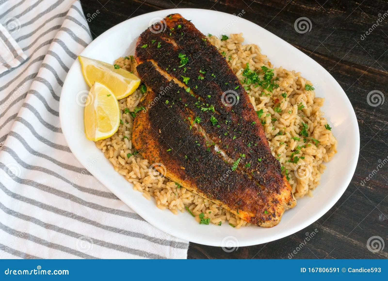 Blackened Snapper Cajun Style