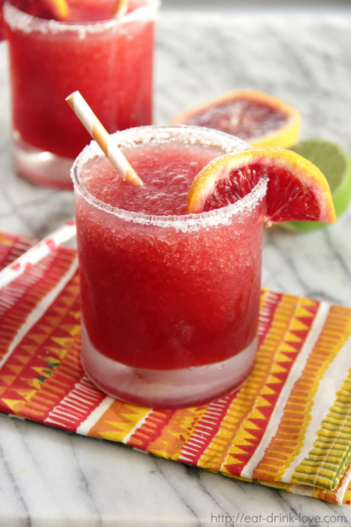 Blood Orange Margarita Sorbet