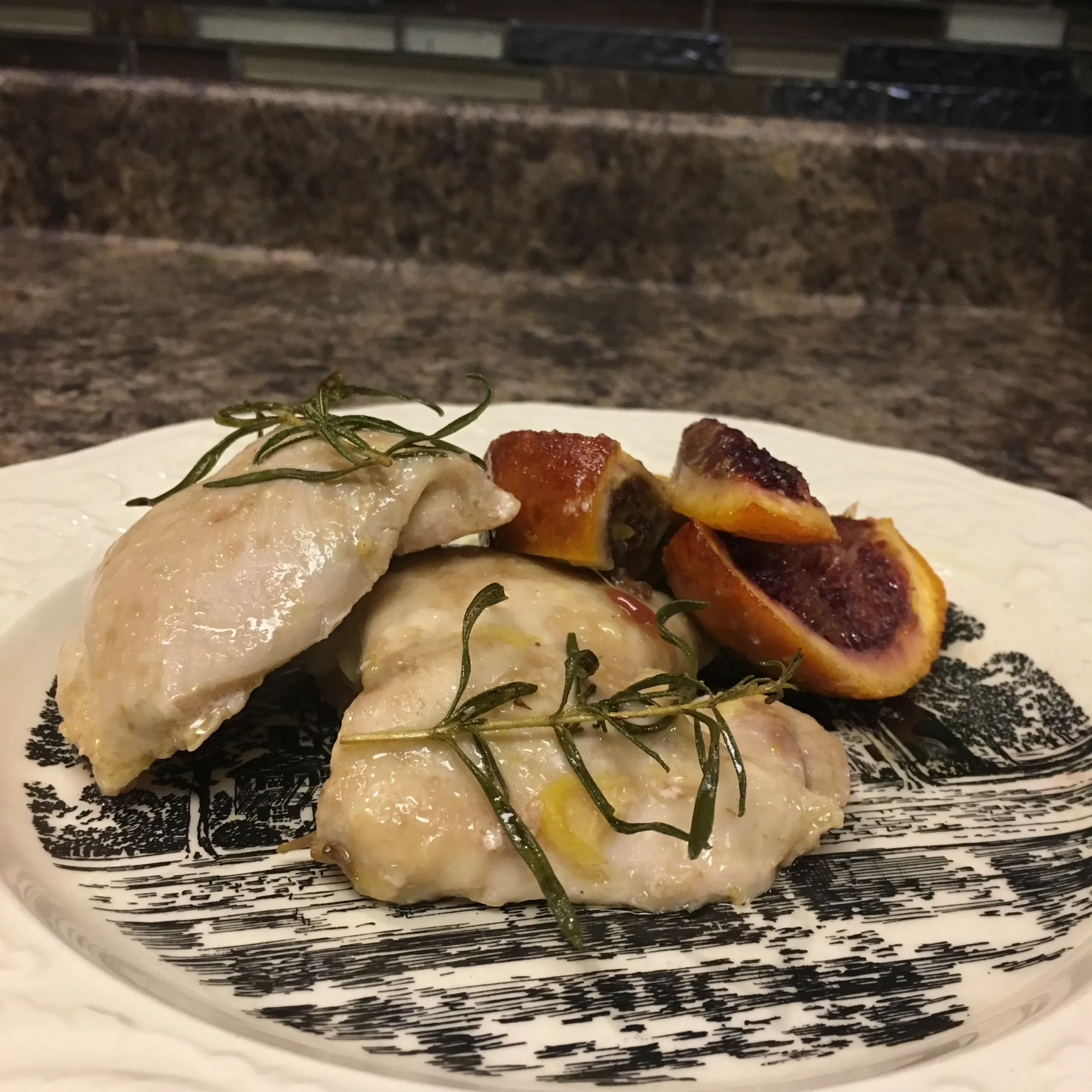 Blood Orange Thyme Roasted Chicken