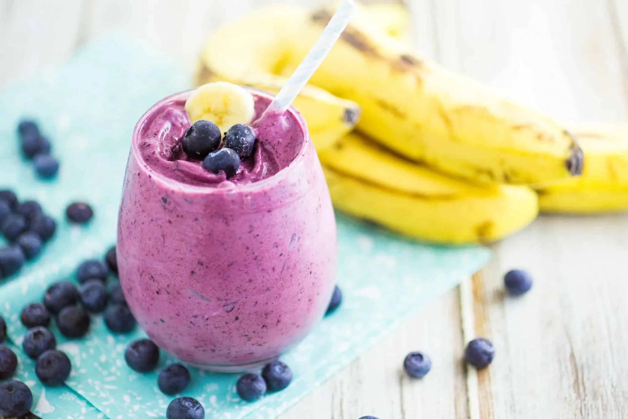 Blueberry Banana Cannellini Bean Smoothie