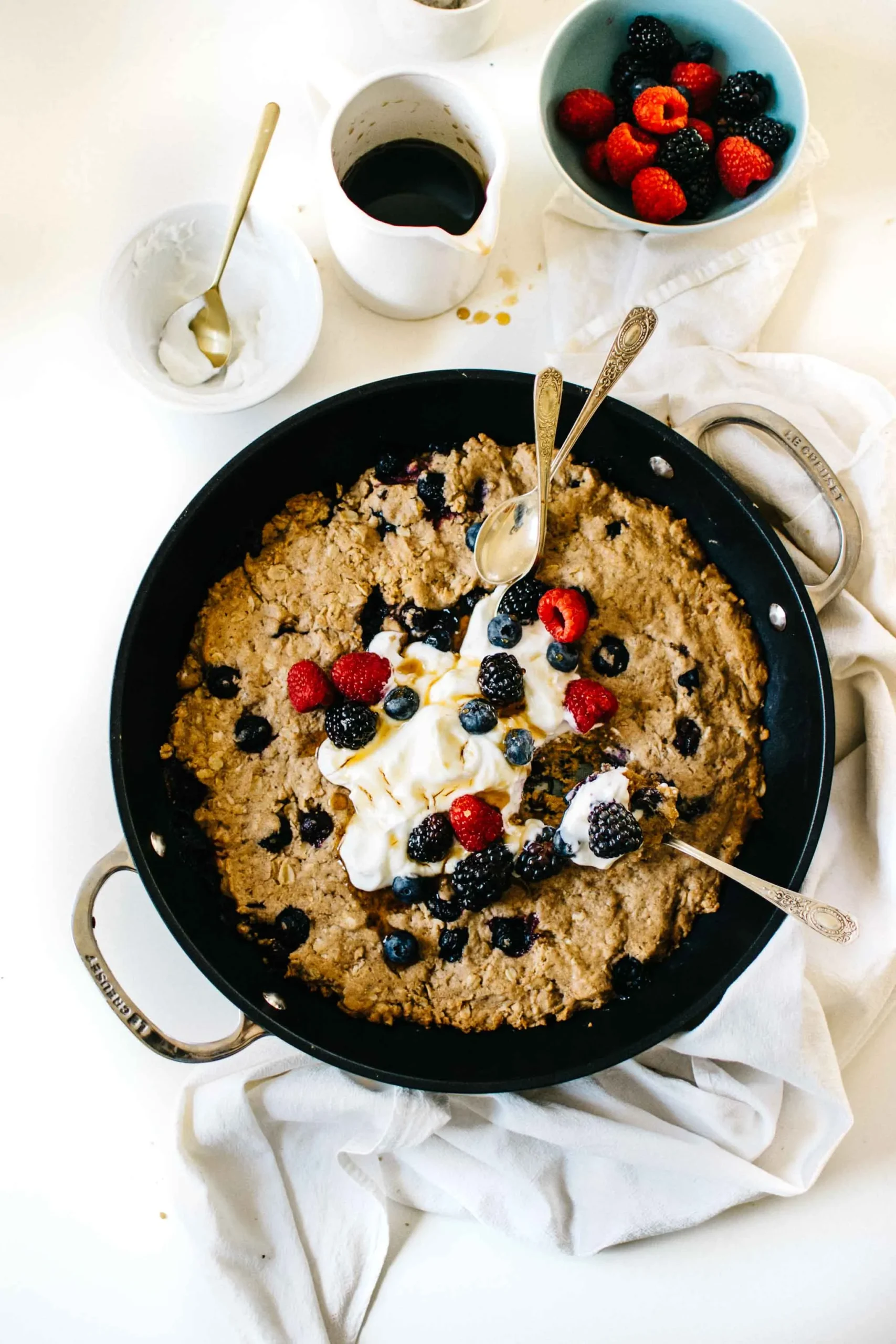 Blueberry Breakfast Skillet Cookie