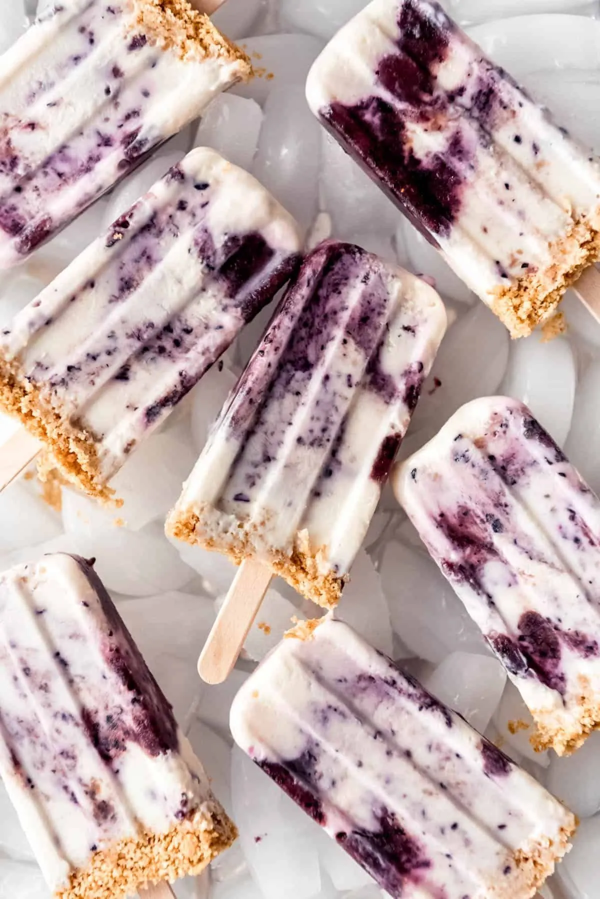 Blueberry Cheesecake Ice Pops
