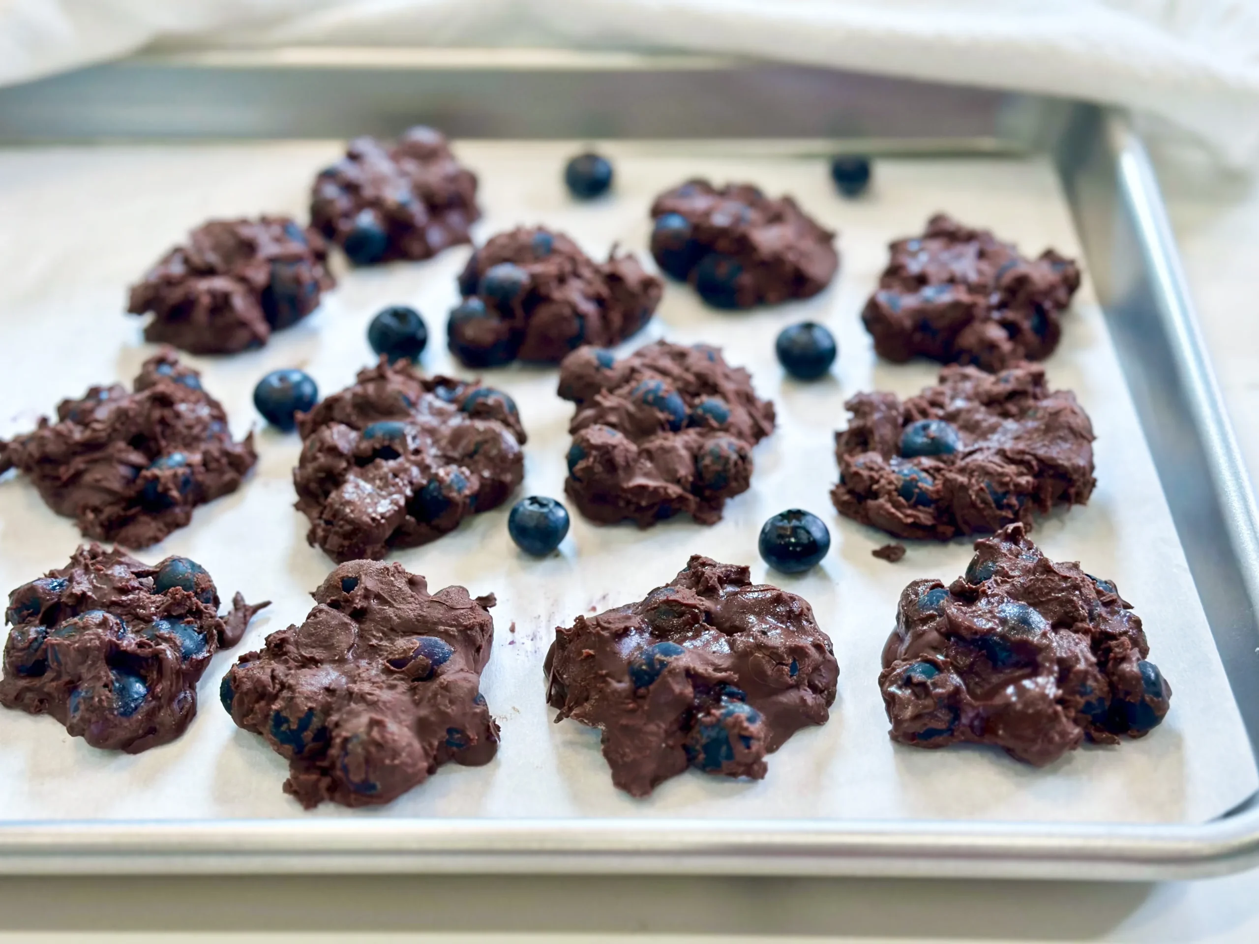 Blueberry Chocolate Clusters Red White Blueberry