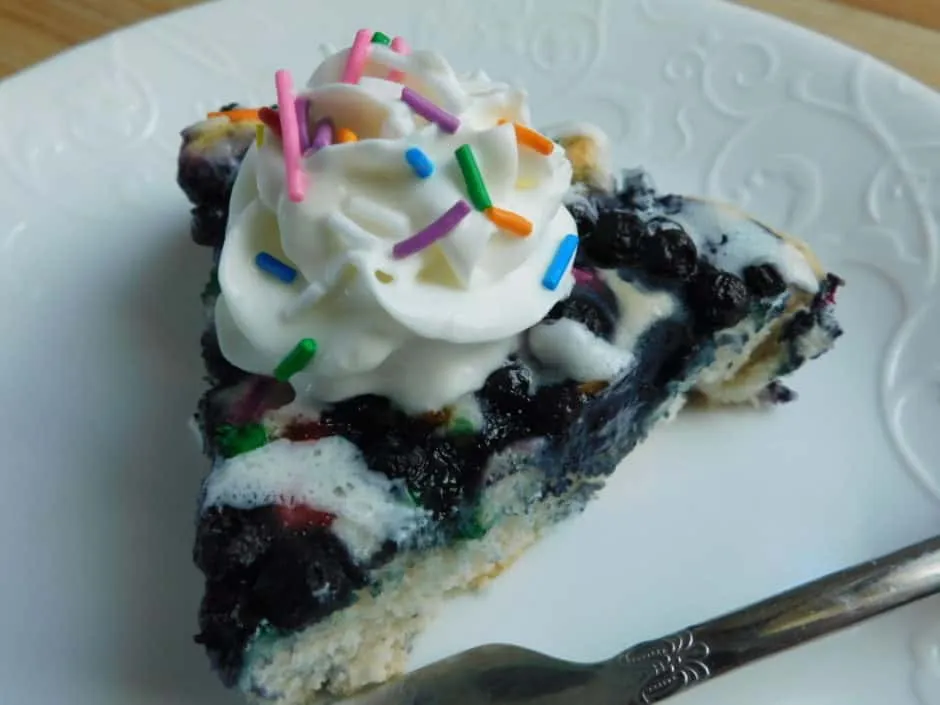 Blueberry Funfetti Biscuit Pie