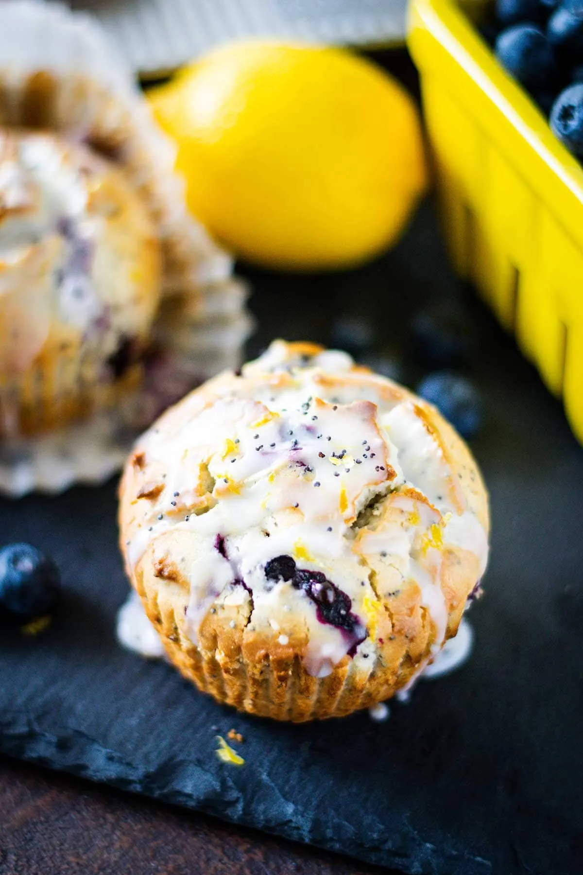 Blueberry Lemon Poppy Seed Muffins