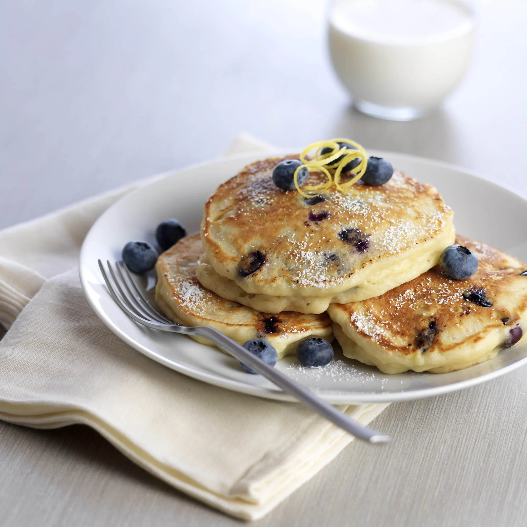 Blueberry Lemon Ricotta Pancakes
