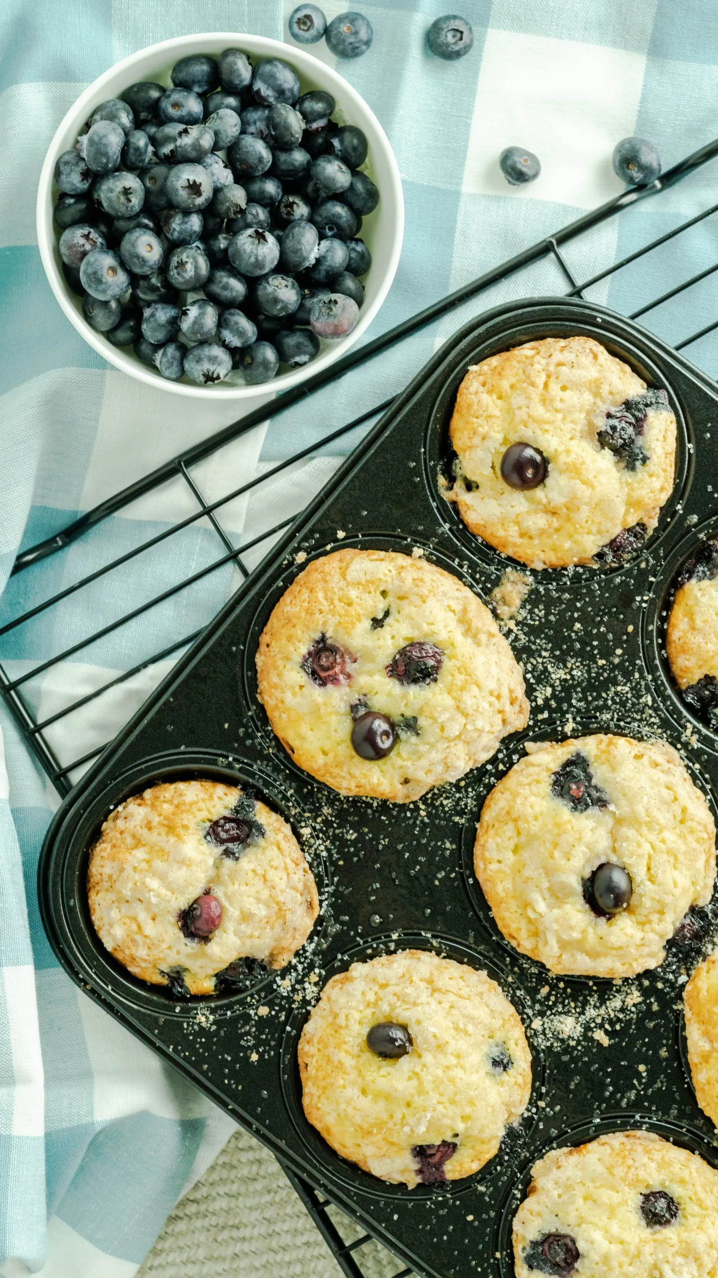 Blueberry Muffins with Cake Mix