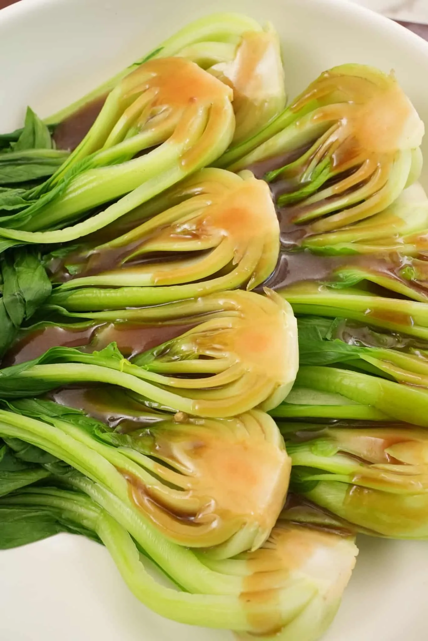 Bok Choy with Garlic Oyster Sauce