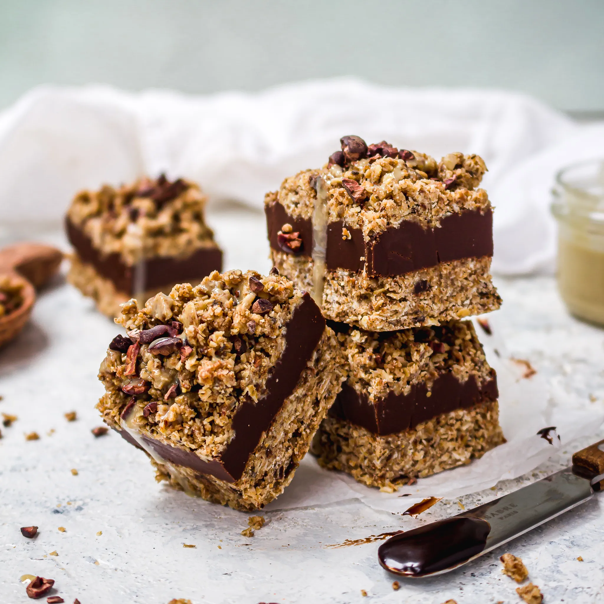 Boosted Chocolate Tahini Fudge
