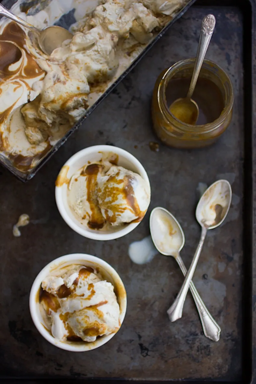 Boozy Banana Butterscotch Ice Cream