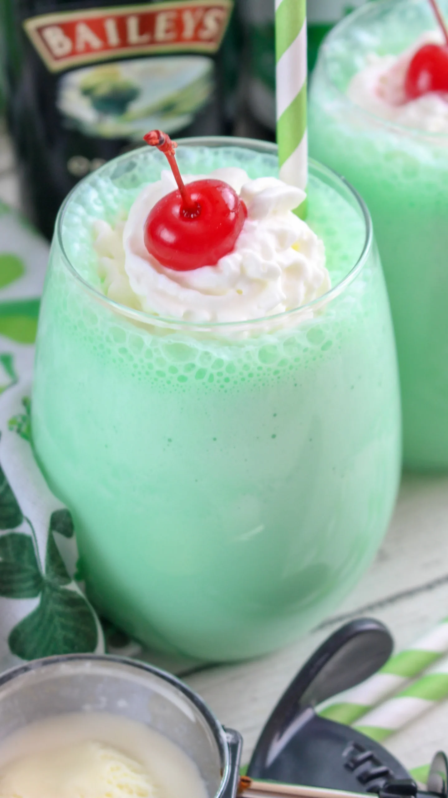 Boozy Green Shamrock Shake