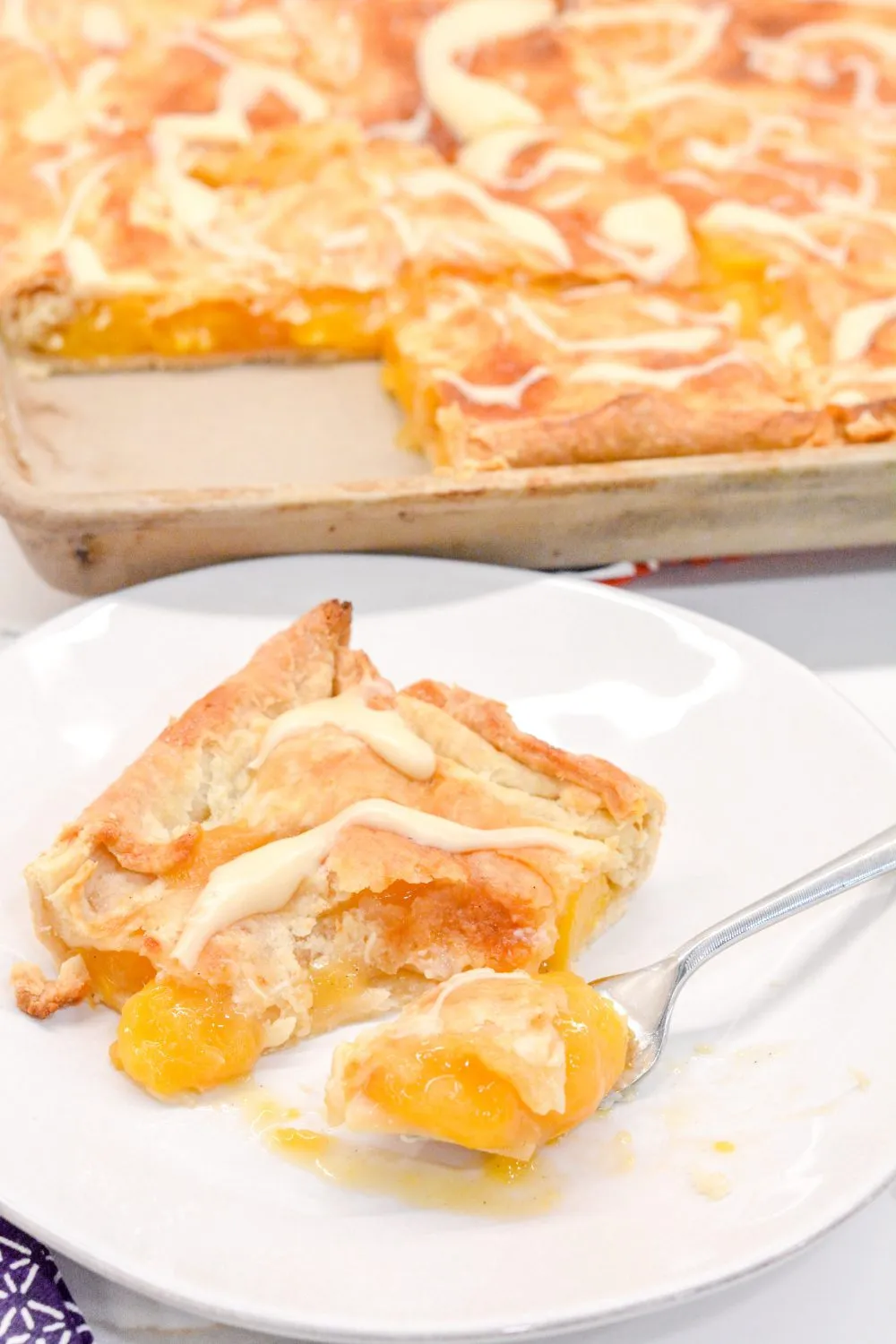 Bourbon Peach Slab Pie Peach Pie Bars