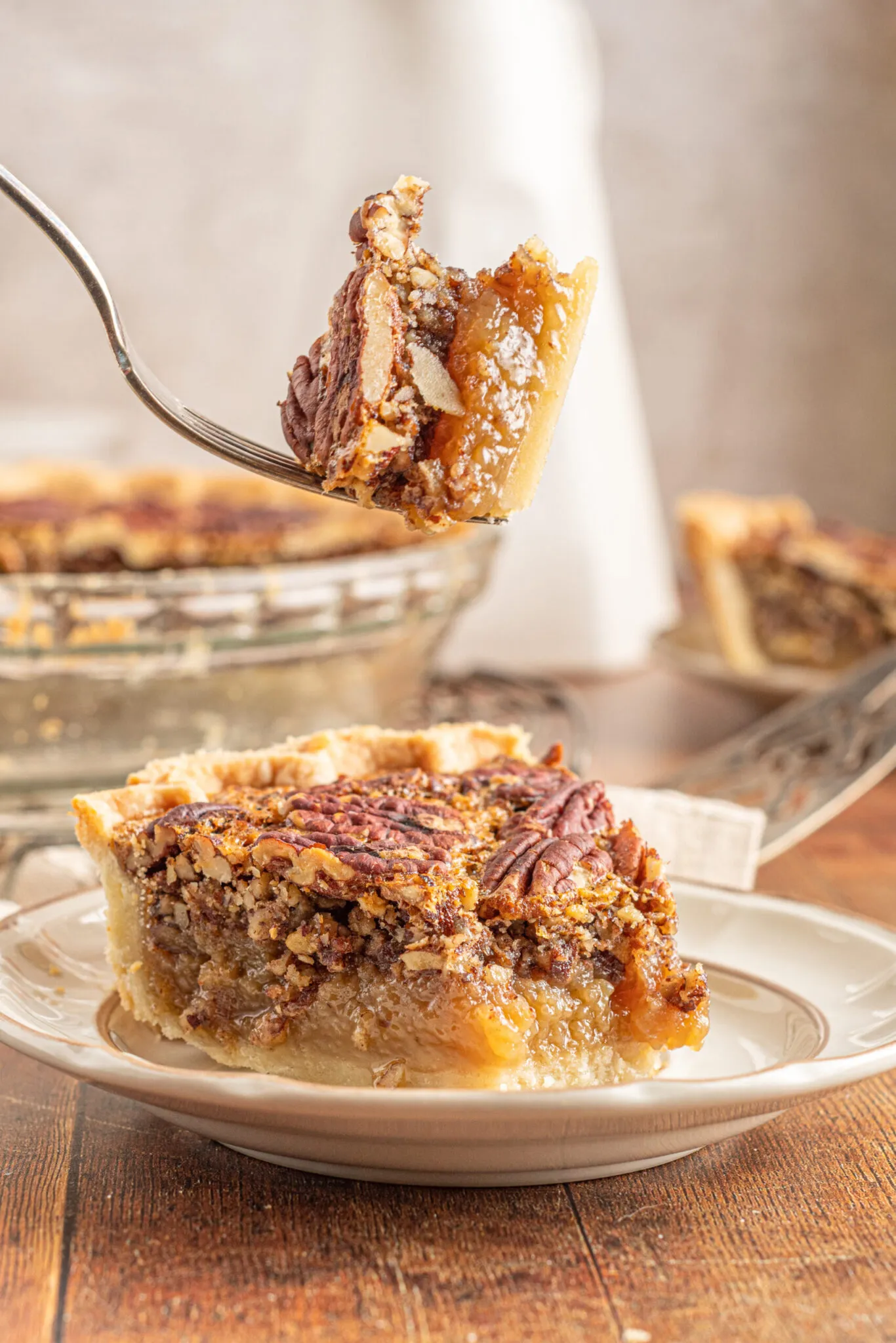 Bourbon Pecan Pie with Blondie Crust