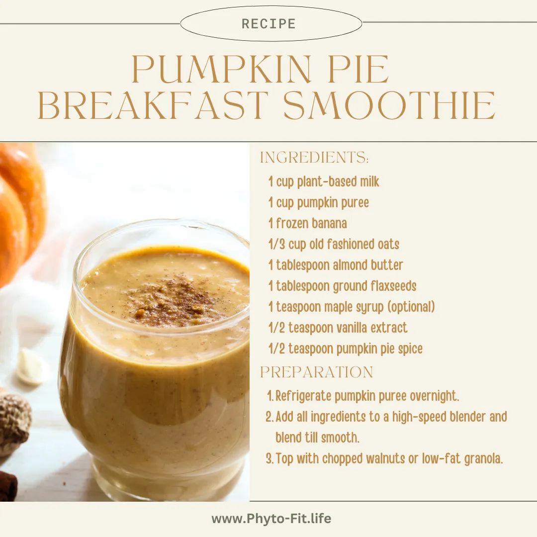 Breakfast Pumpkin Pie Smoothie