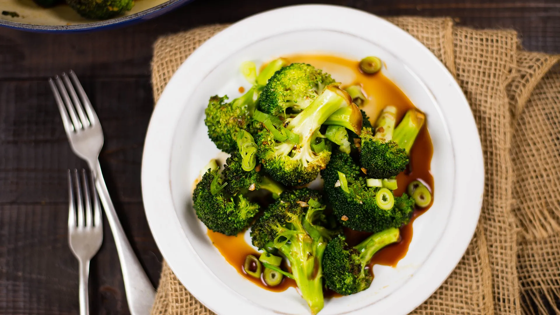 Broccoli with Honey Garlic Sauce