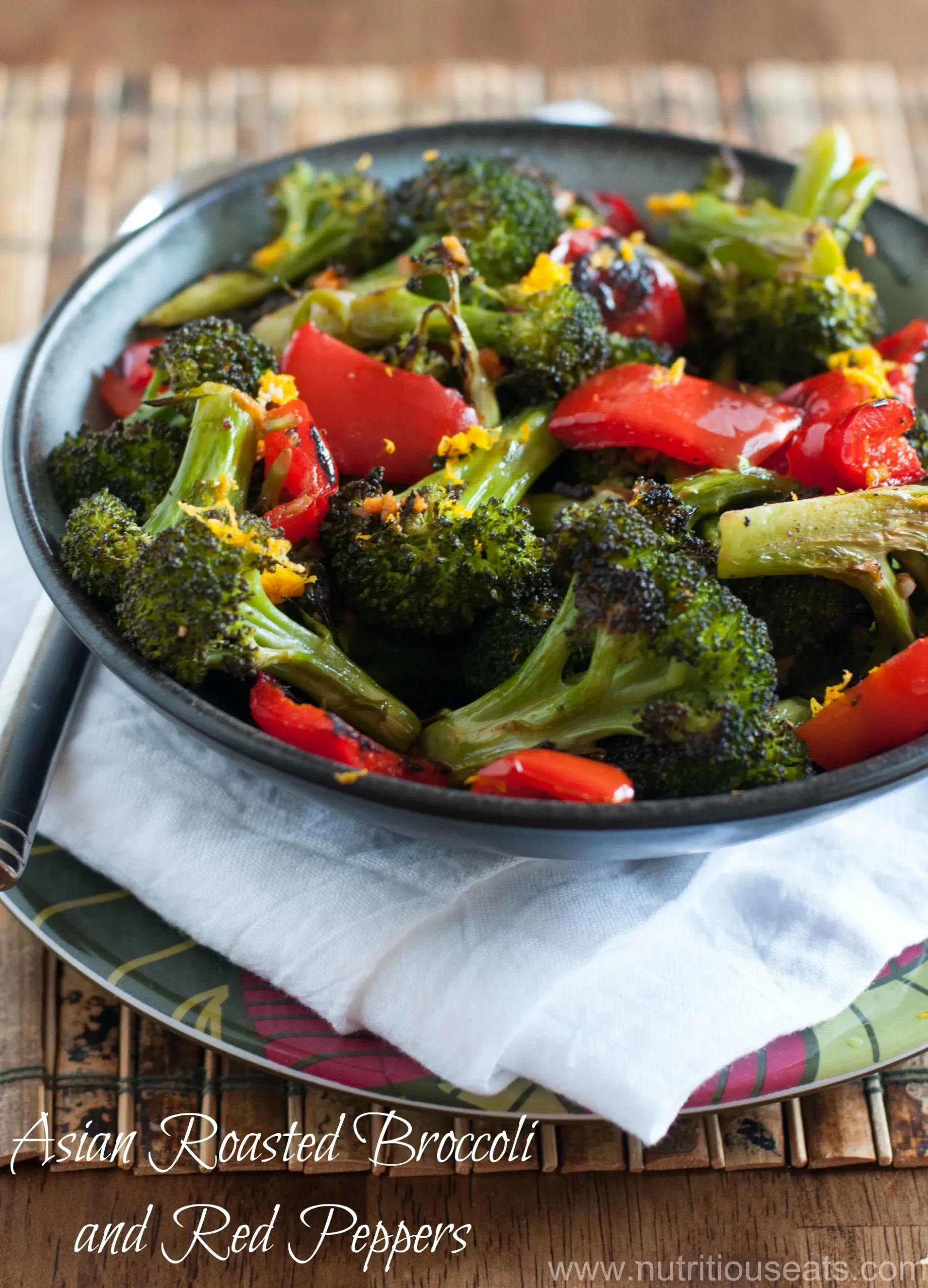 Broccoli with Roasted Peppers