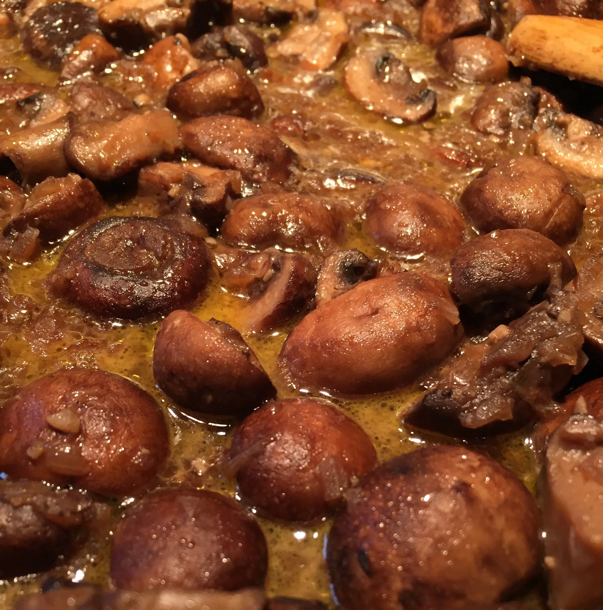 Brown Butter Mushrooms and Shallots