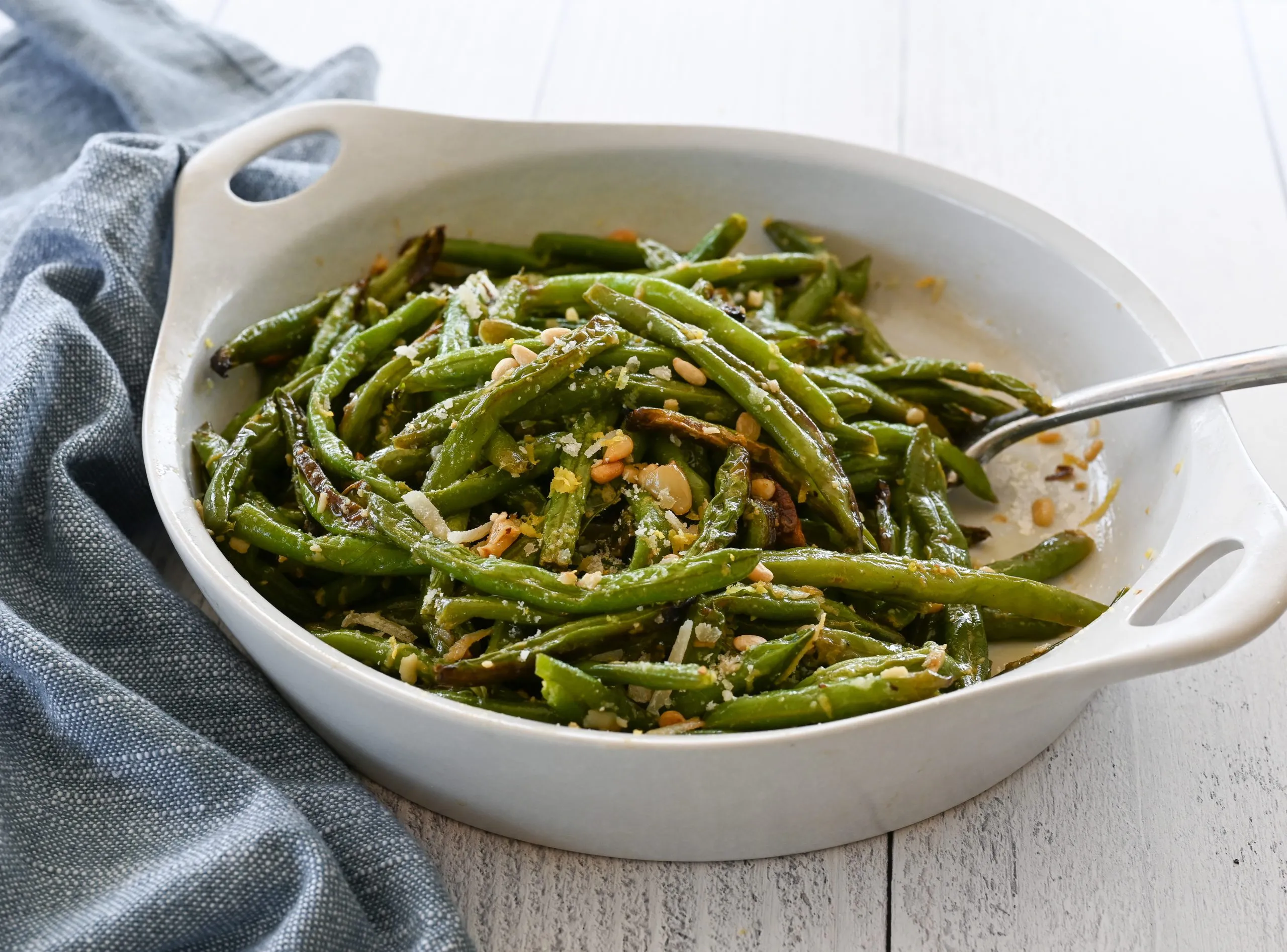 Brown Butter Roasted Pine Nut Green Beans