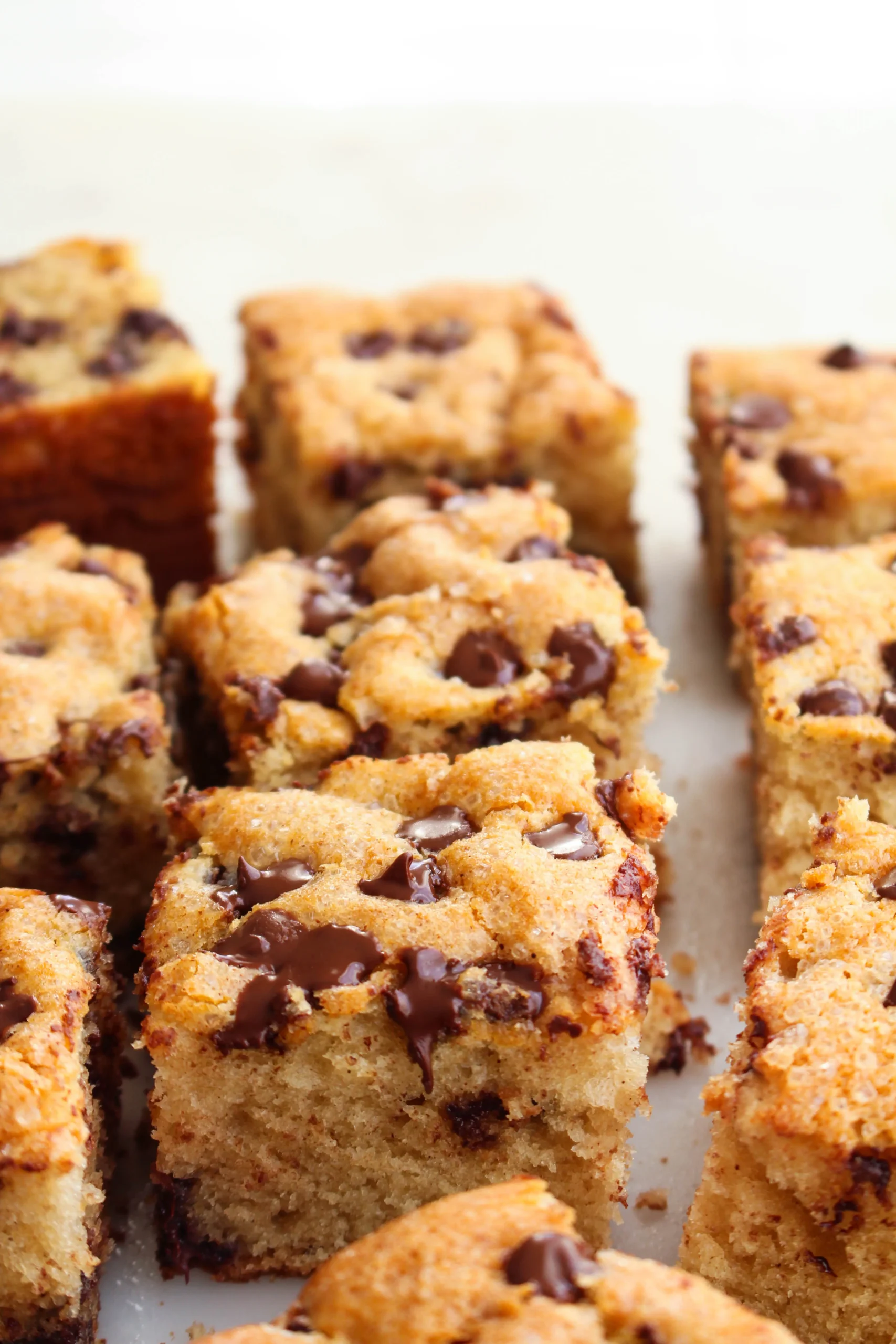 Brown Sugar Chocolate Chip Snack Cake