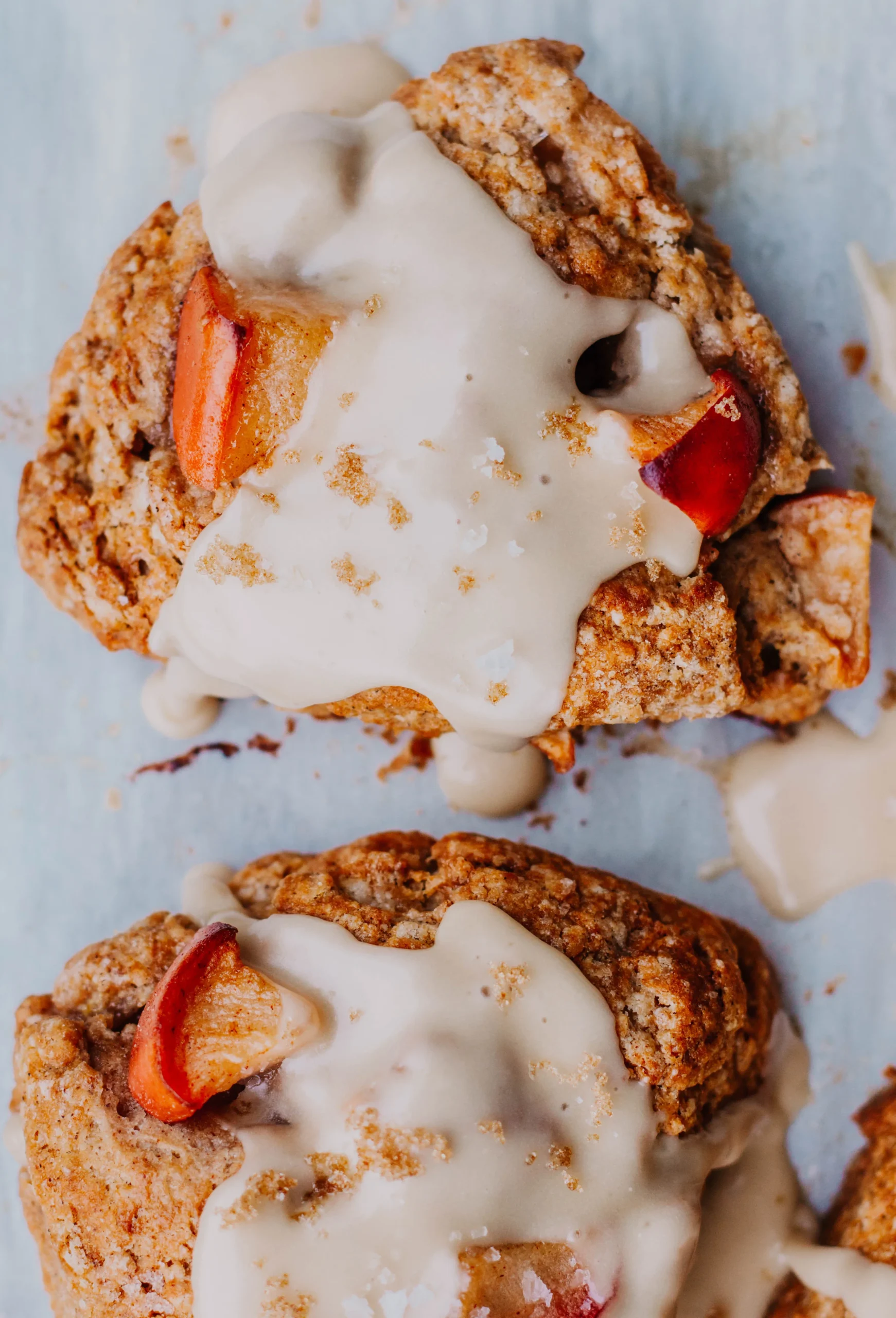 Brown Sugar Glazed Apple Scones