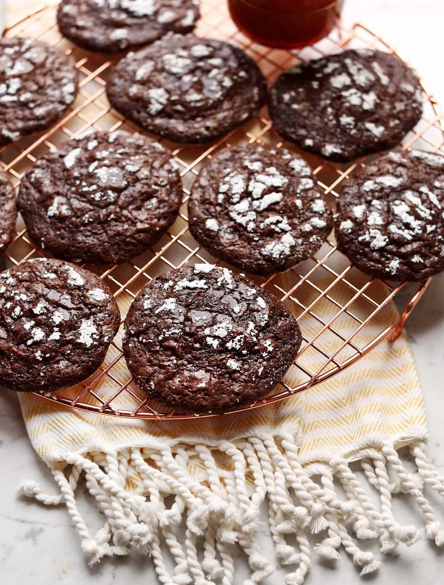 Brownie Chocolate Crinkle Cookies