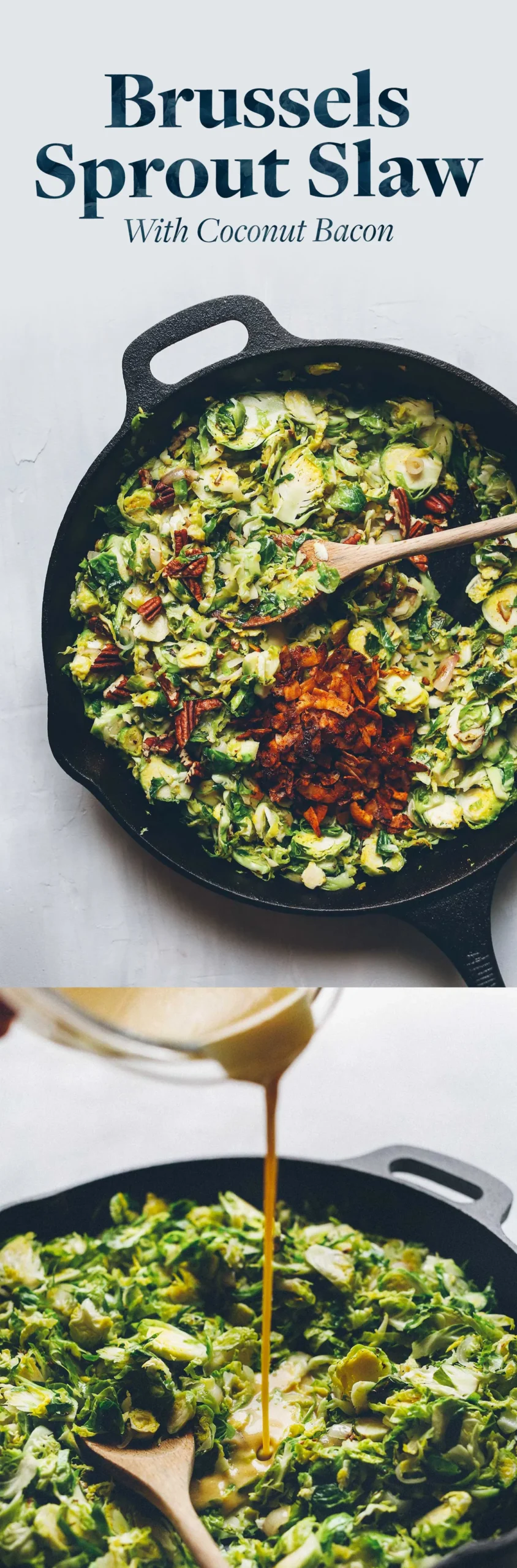 Brussels Sprout Slaw with Coconut Bacon