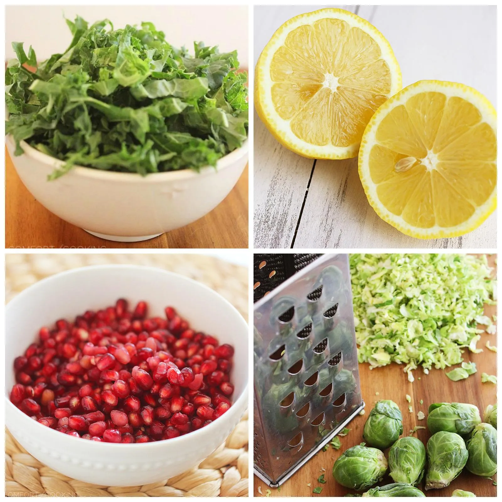 Brussels Sprout Winter Salad with Lemon Champagne Vinaigrette