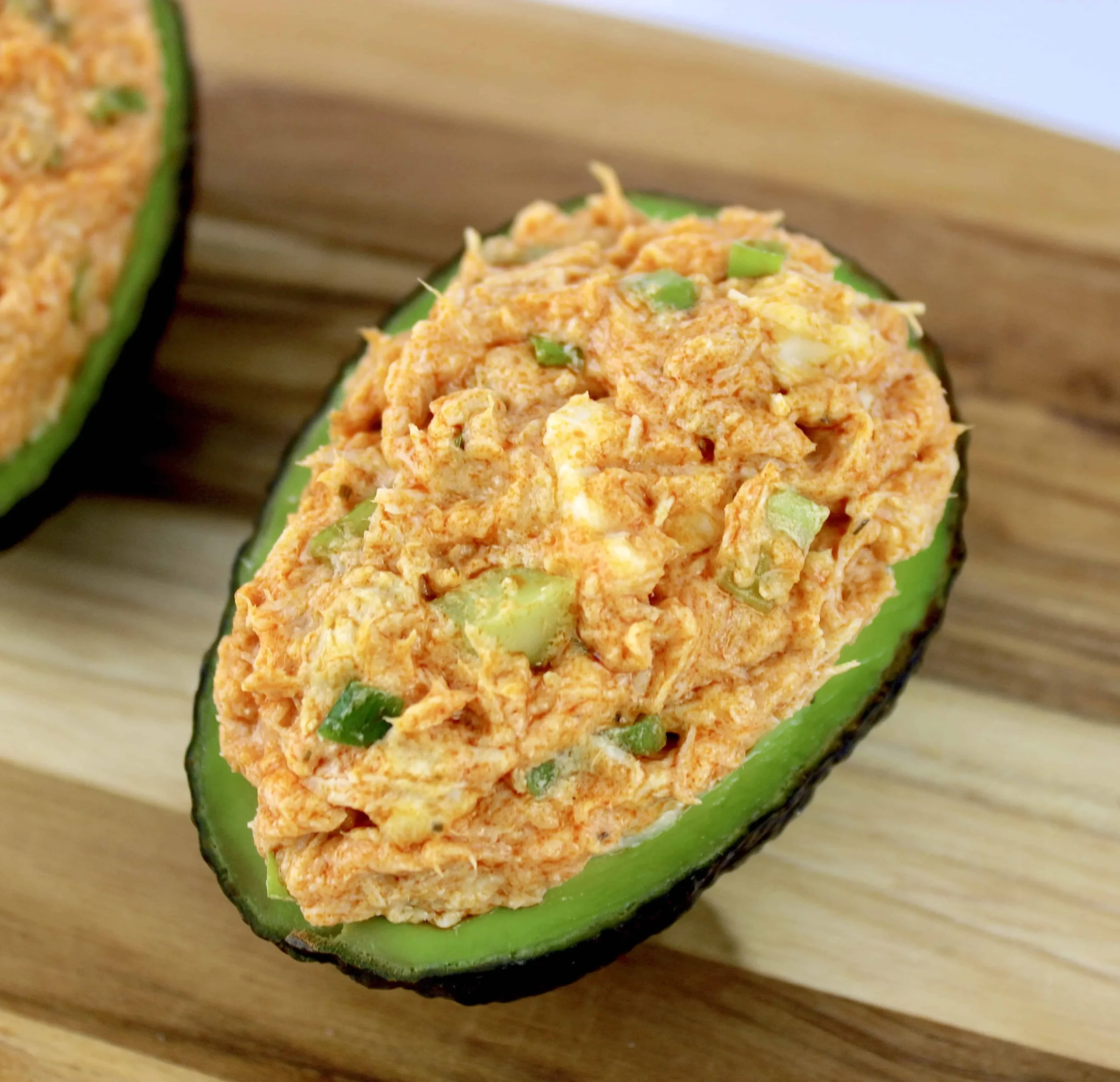 Buffalo Chicken Stuffed Avocados