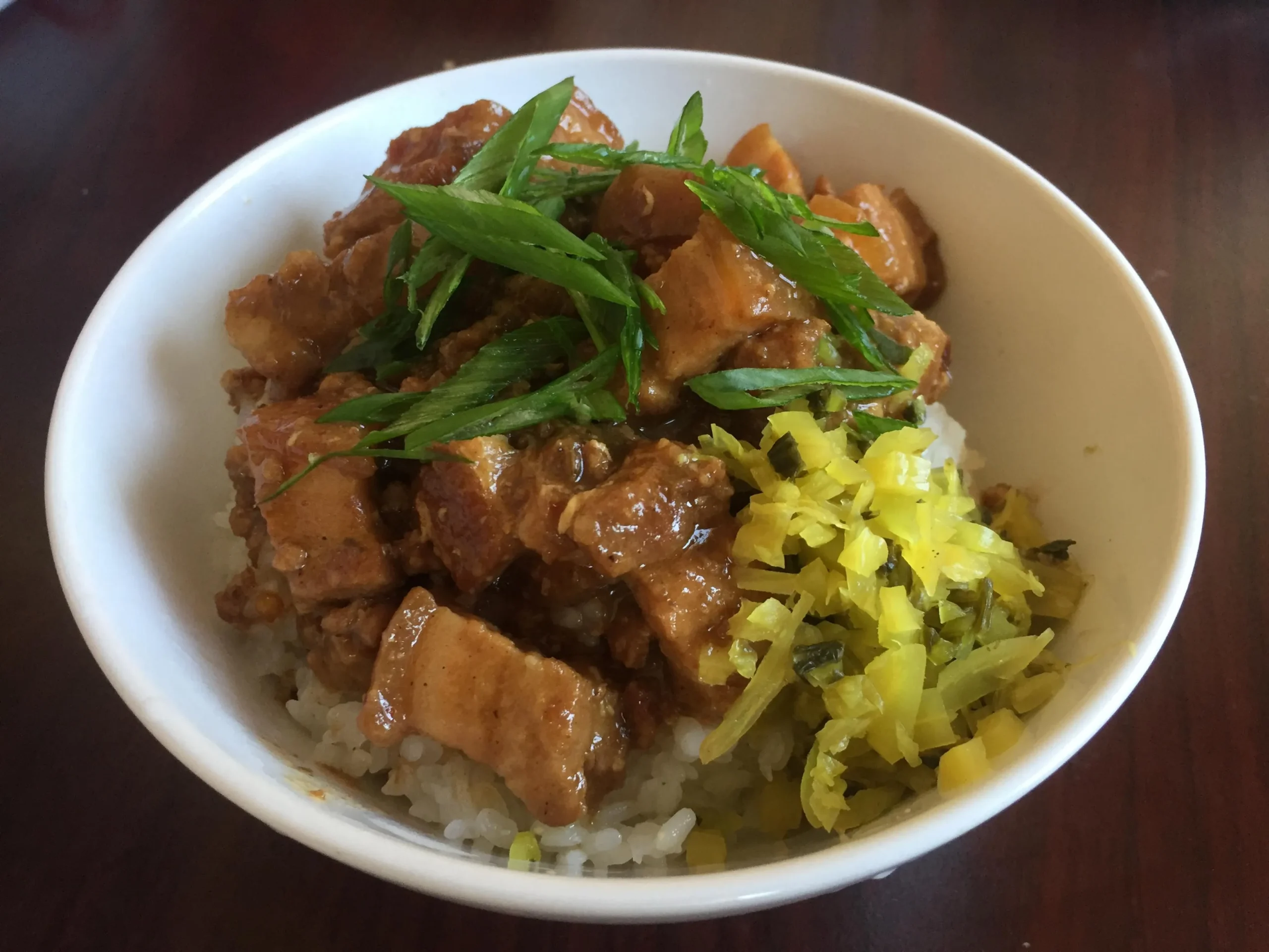 Burmese Pork Belly with Pickled Mustard Greens and Tofu