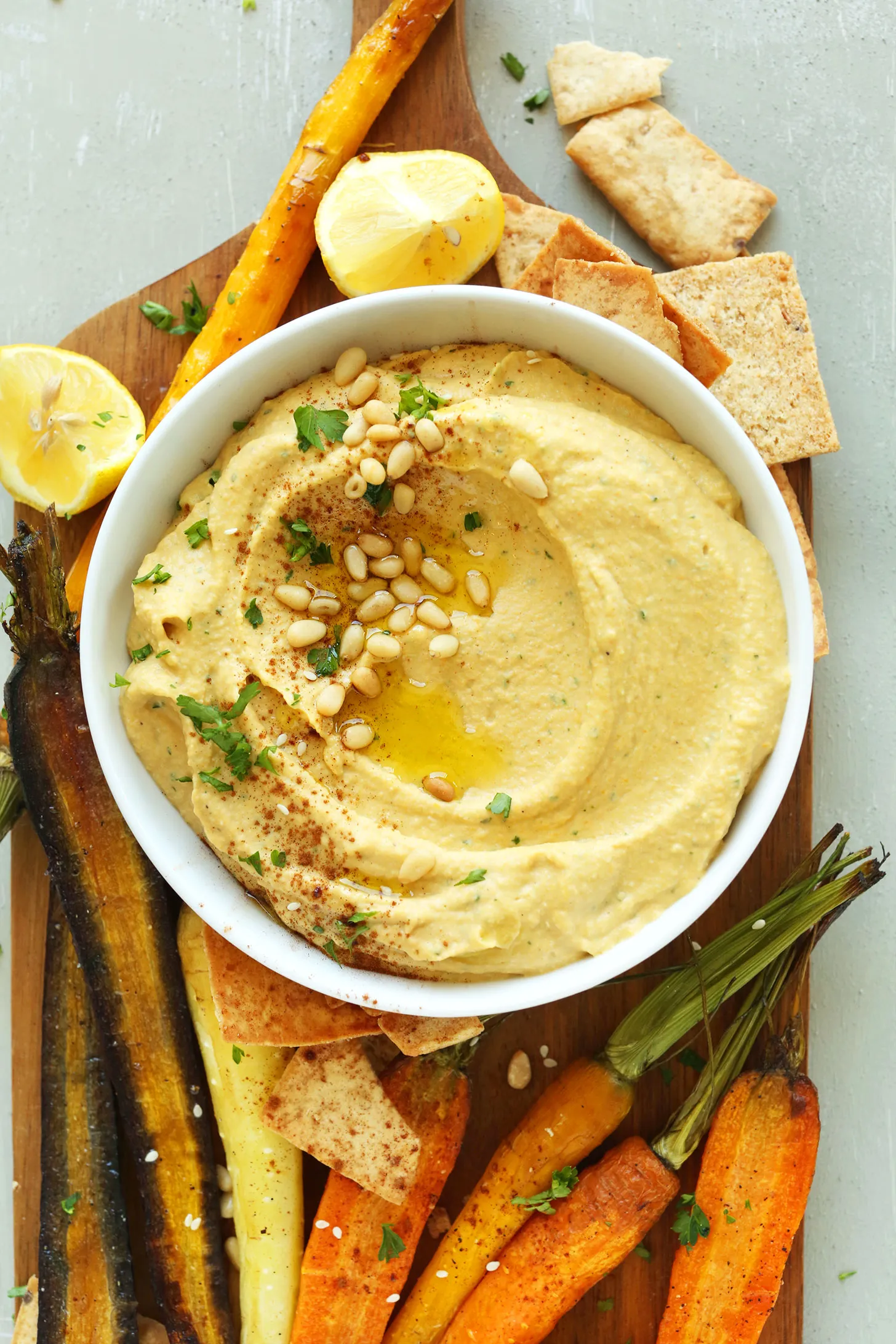 Butternut Squash Hummus Guacamole Dip
